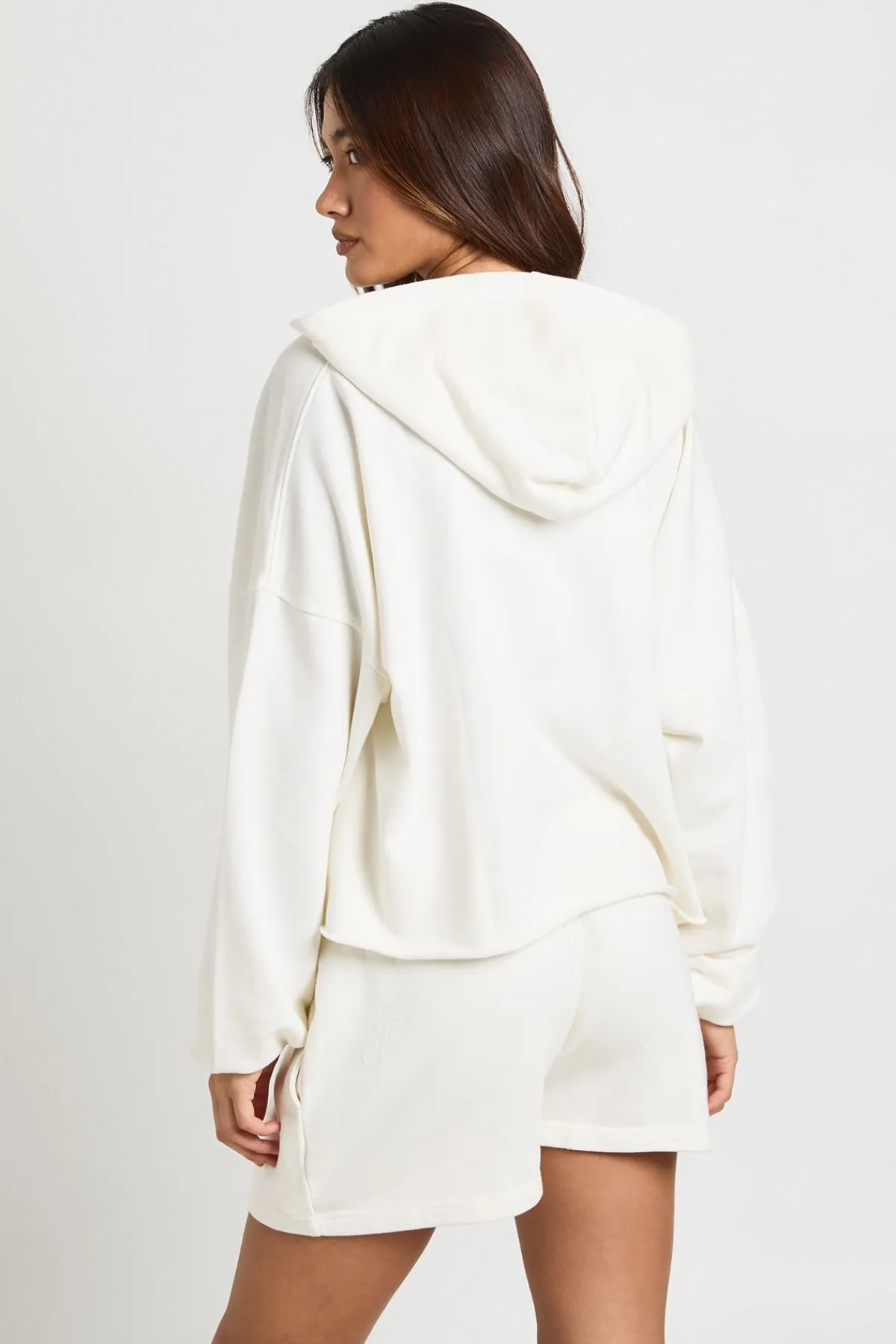 boohoo Ensemble Survêtement Court Effet Délavé À Ourlets Bruts<Femme Survêtements|Survêtements
