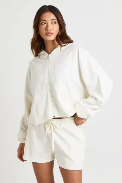 boohoo Ensemble Survêtement Court Effet Délavé À Ourlets Bruts<Femme Survêtements|Survêtements