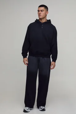 Ensemble Survêtement Gaufré Oversize : Hoodie Boxy Effet Spray Avec Doublure Gaufrée & Pantalon Large