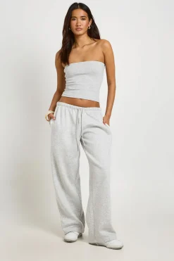 Ensemble Survêtement Haut Bandeau Côtelé Et Pantalon Jogger Rayé