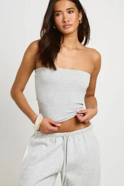 Ensemble Survêtement Haut Bandeau Côtelé Et Pantalon Jogger Rayé