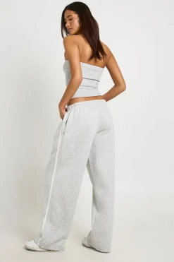 Ensemble Survêtement Haut Bandeau Côtelé Et Pantalon Jogger Rayé