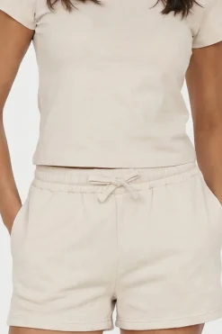 boohoo Ensemble Survêtement Haut À Manches Courtes Et Short Molleton<Femme Survêtements|Survêtements