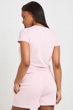 Ensemble Survêtement Haut Manches Courtes Et Short Molleton
