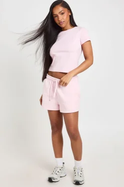 Ensemble Survêtement Haut Manches Courtes Et Short Molleton