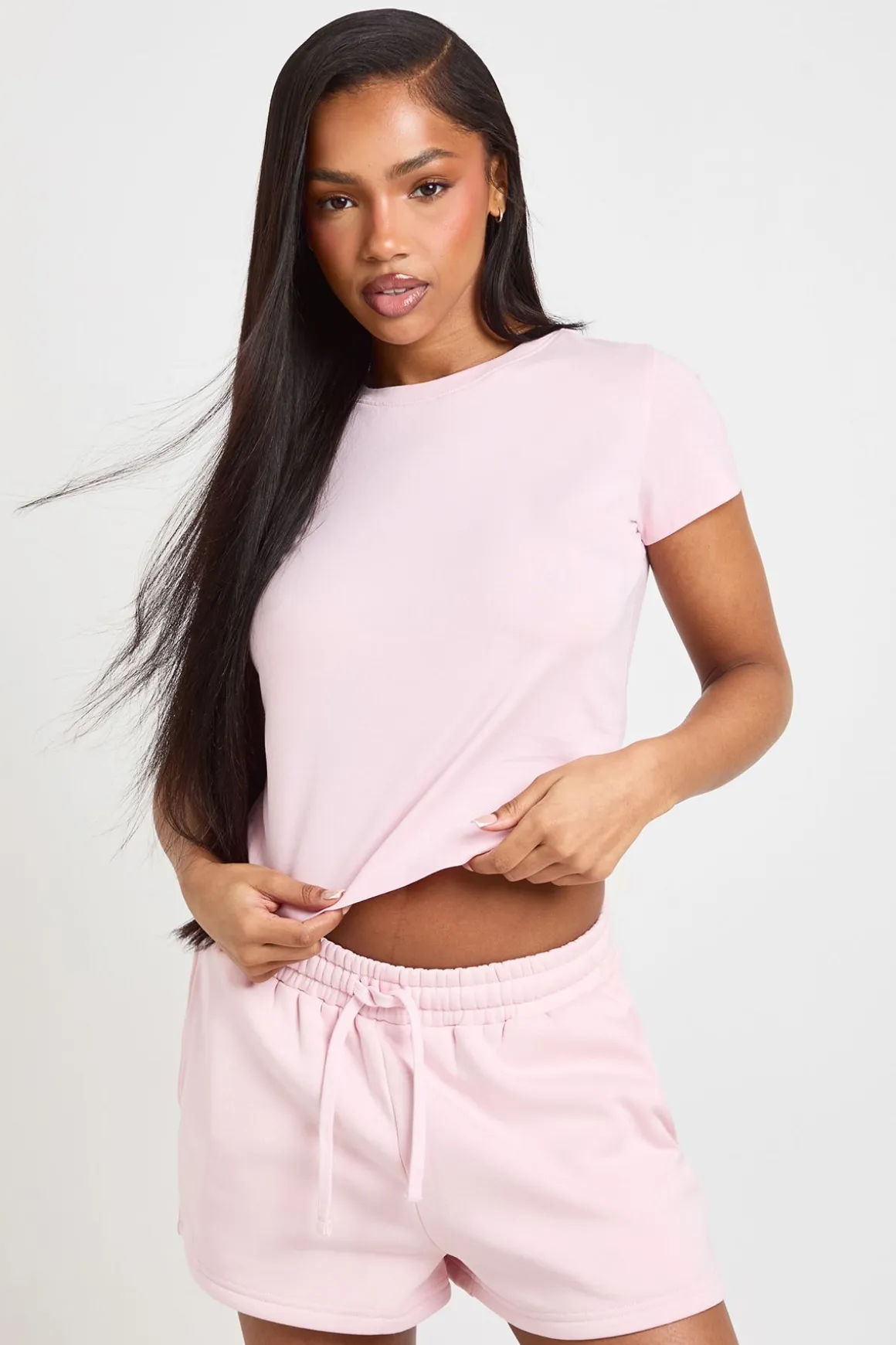 Ensemble Survêtement Haut Manches Courtes Et Short Molleton