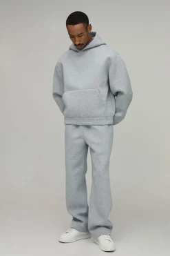 Ensemble Survêtement Hoodie Scuba Oversize Ample À Enfiler Et Pantalon Jambe Droite