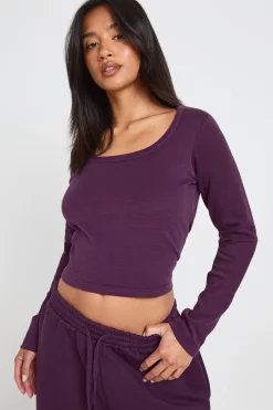 boohoo Ensemble Survêtement Petite Avec Haut Manches Longues Col Rond Et Pantalon Jogger Jambe Droite<Femme Survêtements|Survêtements