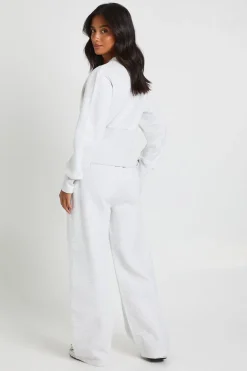 Ensemble Survêtement Petite Bomber Sweat À Ourlet Profond Avec Boutons-pression