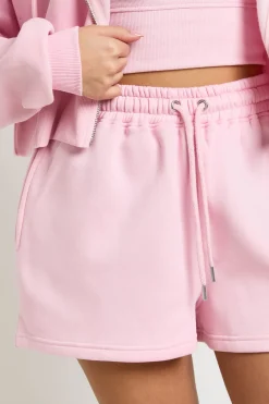 boohoo Ensemble Survêtement 3 Pièces Crop Top À Ourlet Profond Avec Short Et Casynthétiqueche<Femme Survêtements|Survêtements