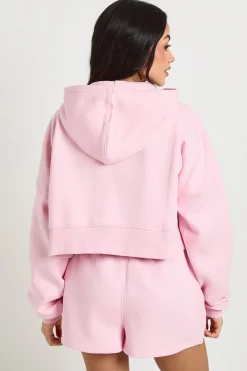 boohoo Ensemble Survêtement 3 Pièces Crop Top À Ourlet Profond Avec Short Et Casynthétiqueche<Femme Survêtements|Survêtements
