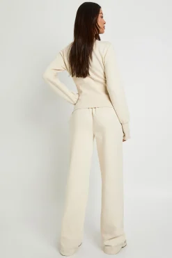 Ensemble Survêtement Sweat Bomber À Ourlet Profond Avec Boutons-pression Tall