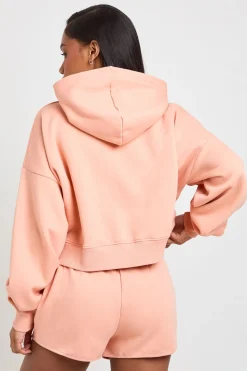 boohoo Ensemble Survêtement Sweat À Casynthétiqueche Court Zippé Et Short À Boutons Henley<Femme Survêtements|Survêtements