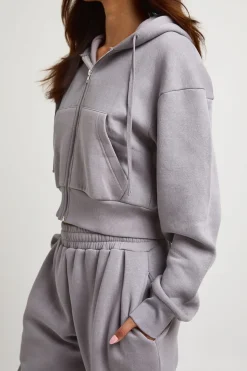 Ensemble Survêtement Sweat À Casynthétiqueche Court Et Jogger Tailleur Plissé