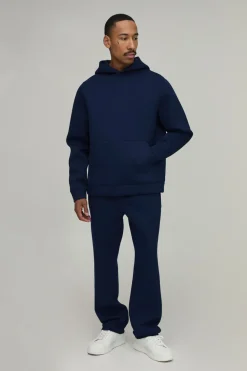 Ensemble Survêtement Sweat À Casynthétiqueche Scuba Coupe Regular Et Pantalon Jambe Slim