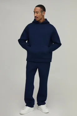 Ensemble Survêtement Sweat À Casynthétiqueche Scuba Coupe Regular Et Pantalon Jambe Slim