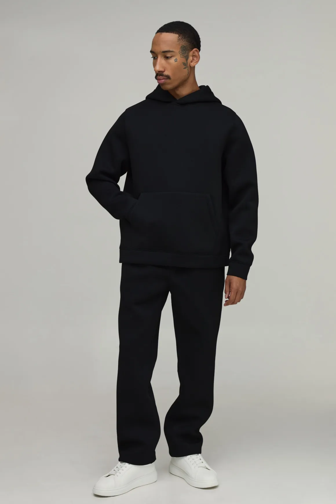 Ensemble Survêtement Sweat À Casynthétiqueche Scuba Coupe Regular Et Pantalon Slim