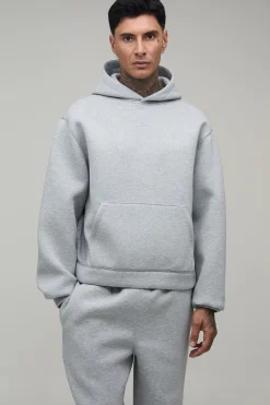 boohooMAN Ensemble Survêtement Tall Hoodie Scuba Oversize Boxy À Enfiler Et Pantalon Droit<Homme Tout Afficher|Survêtements