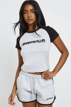 Ensemble Survêtement T-shirt Ajusté Sports Club