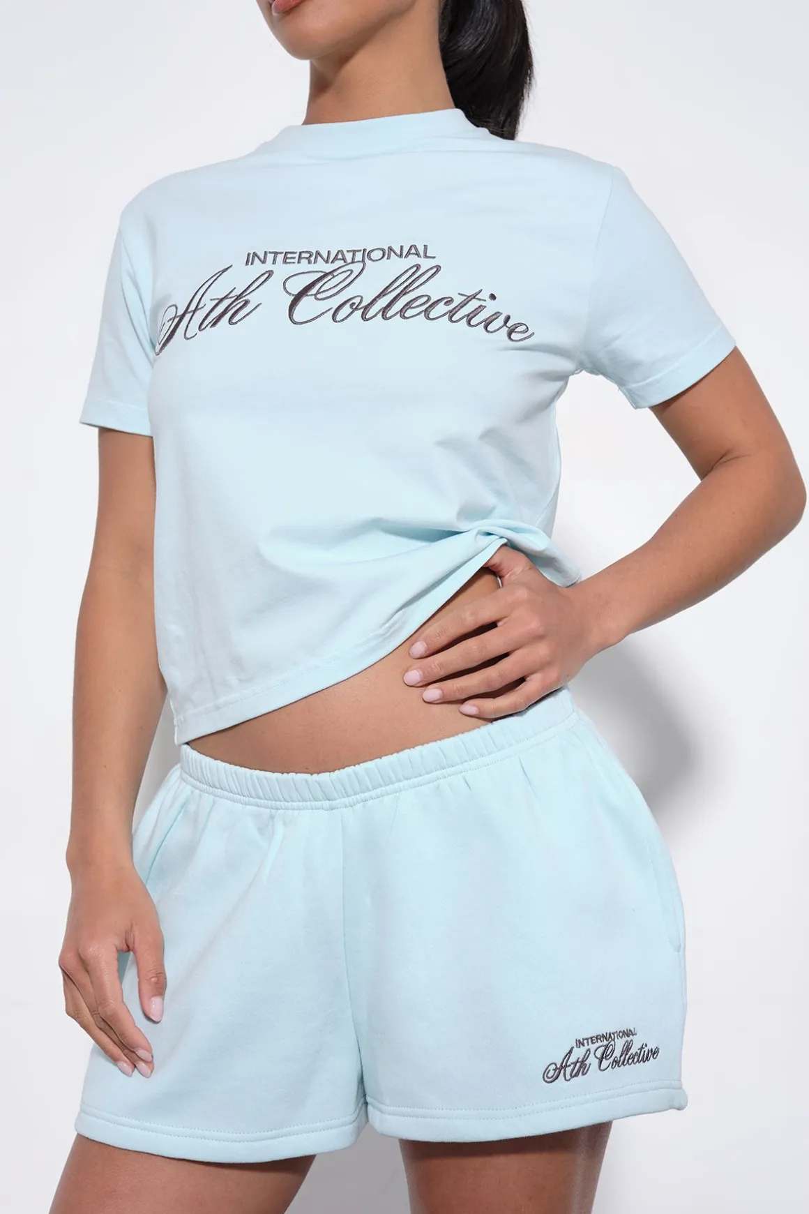 Ensemble Survêtement T-shirt Court Brodé Ath Collective