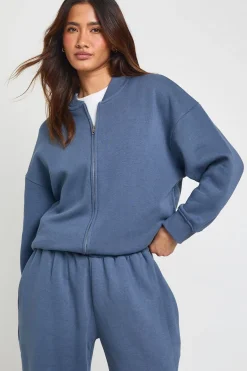 boohoo Ensemble Survêtement Veste Bomber Et Jogger Large<Femme Survêtements|Survêtements