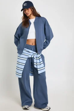 boohoo Ensemble Survêtement Veste Bomber Et Jogger Large<Femme Survêtements|Survêtements