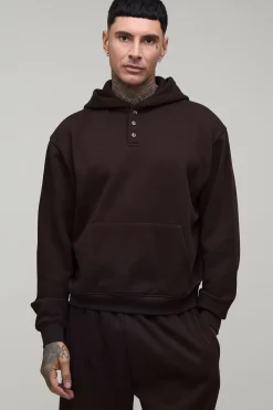 Ensemble Sweat À Casynthétiqueche Henley Oversize Ample Et Jogger Large Tall