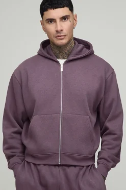 Ensemble Sweat À Casynthétiqueche Zippé Court Oversize Et Jogger Large Pour Grande Taille