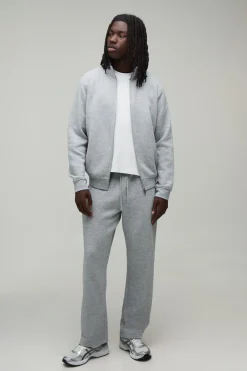 Ensemble Sweat À Col Entonnoir Zippé Et Jogging Jambe Droite Coupe Regular