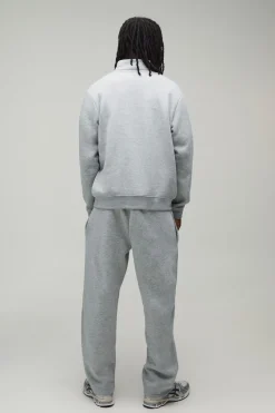 Ensemble Sweat À Col Entonnoir Zippé Et Jogging Jambe Droite Coupe Regular