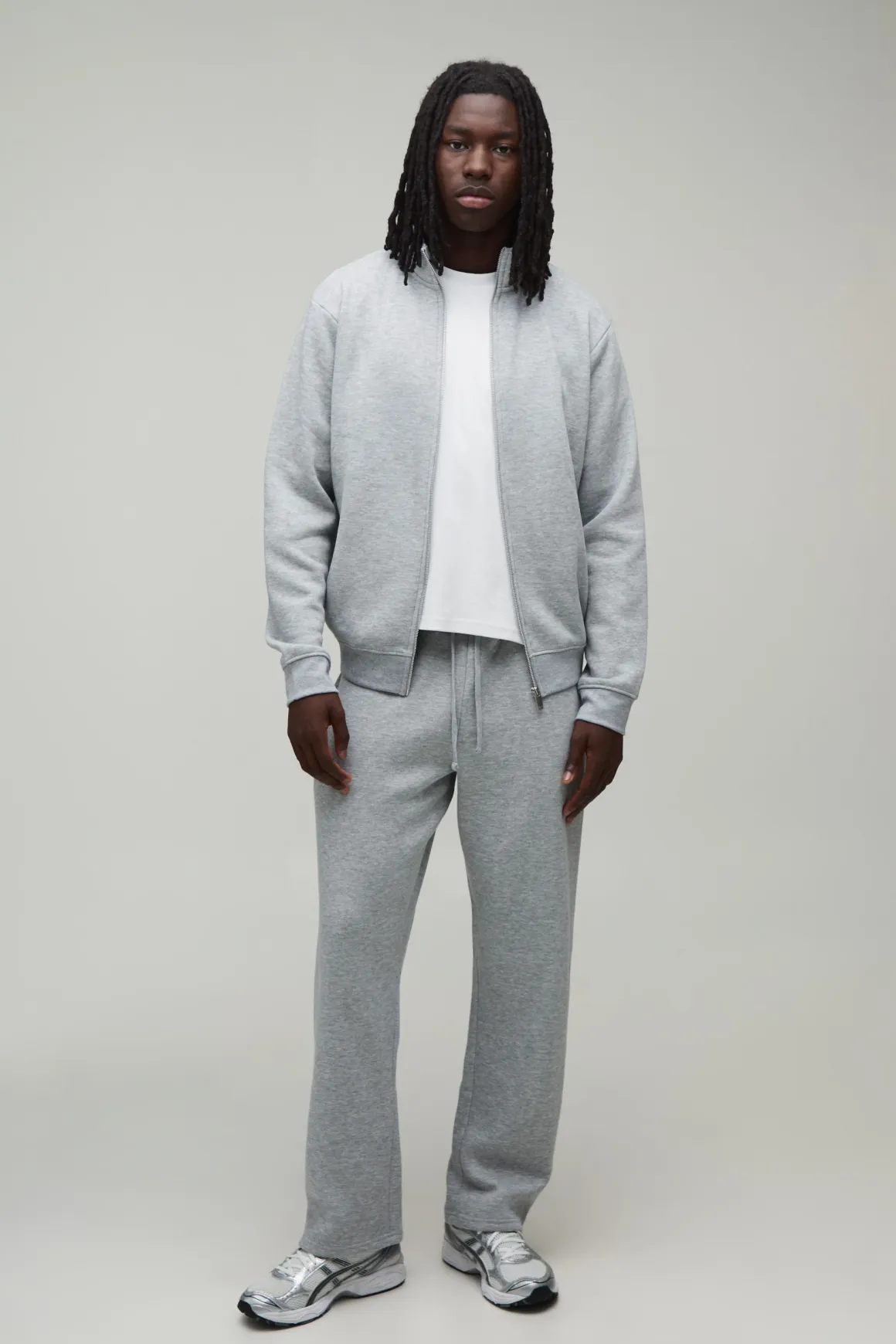 Ensemble Sweat À Col Entonnoir Zippé Et Jogging Jambe Droite Coupe Regular