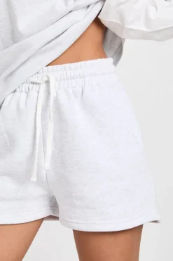 boohoo Ensemble Sweat À Double Épaisseur Et Short À Cordon Contrasté<Femme Survêtements|Survêtements