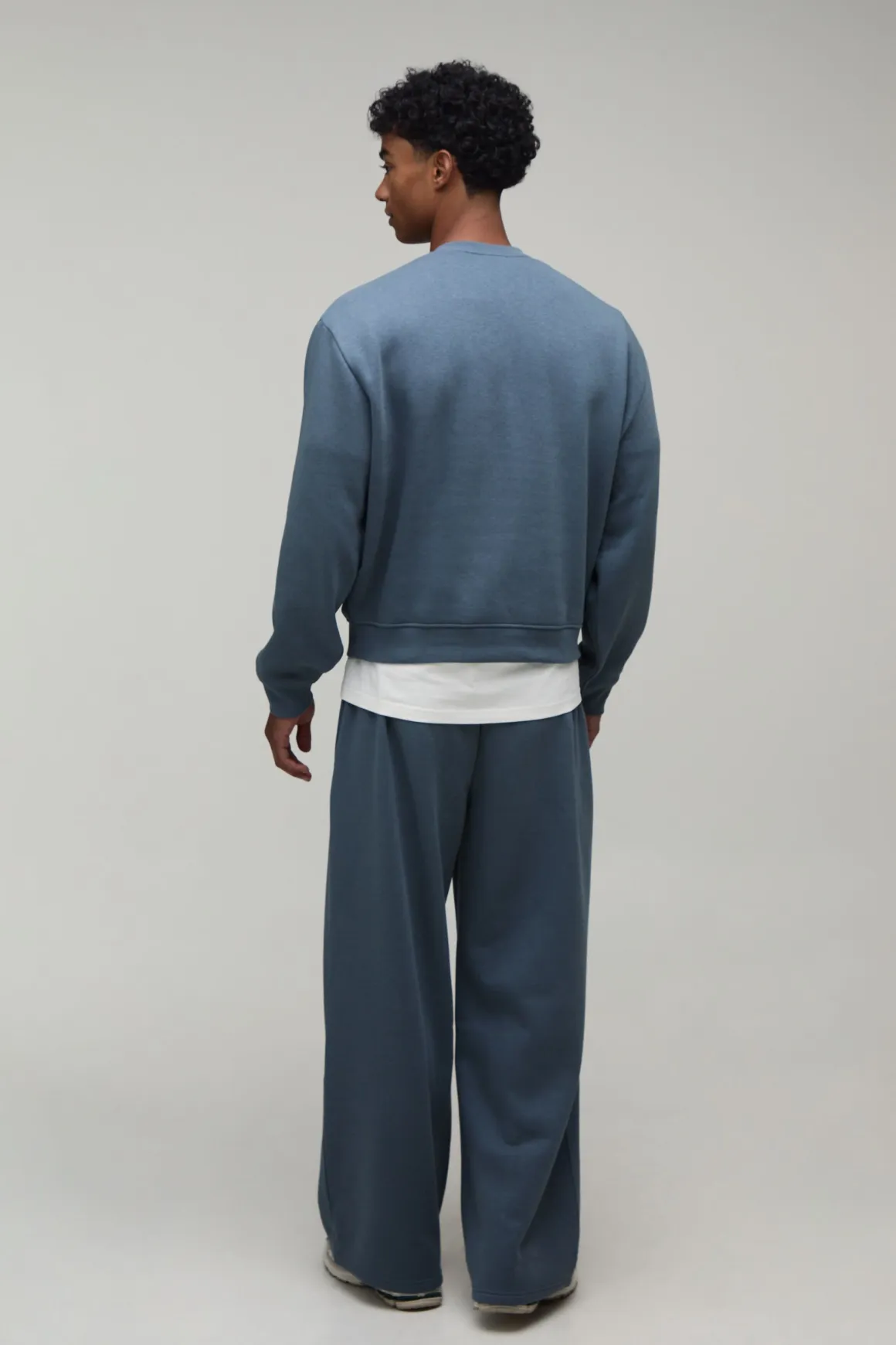 Ensemble Sweat Henley Ample Oversize Et Jogger Large