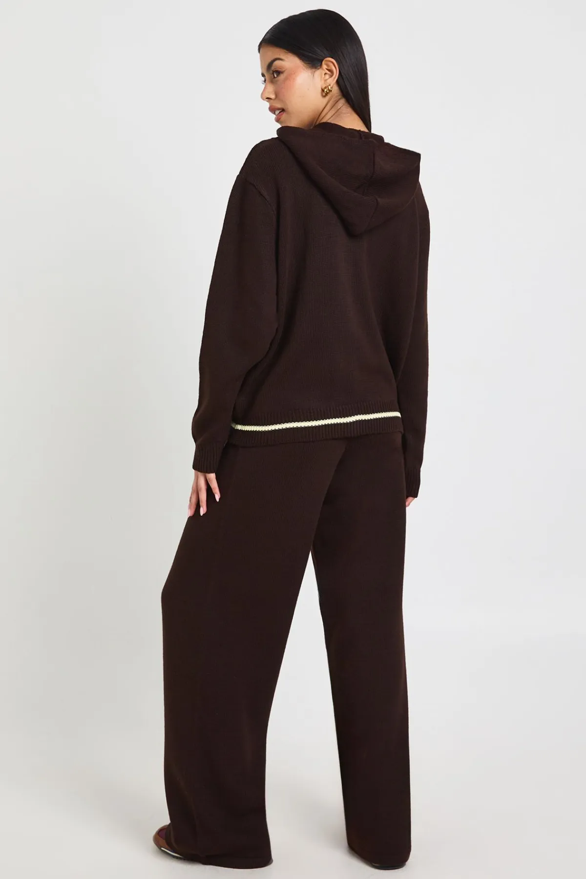 boohoo Ensemble Synthétiquell À Casynthétiqueche Zippé Et Pantalon<Femme Pulls Et Gilets|Toutes Les Mailles