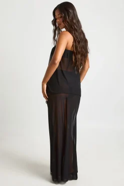 boohoo Ensemble Top Bandeau En Maille Et Jupe Longue De Plage<Femme Ensembles|Tenues De Plage