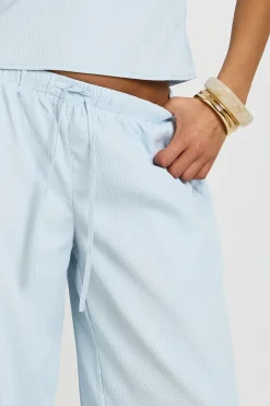 Ensemble Top Dos Nu Texturé Et Pantalon Large