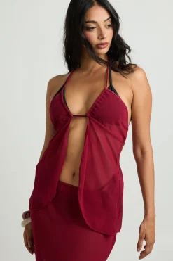 boohoo Ensemble Top Licou Et Jupe Longue<Femme Ensembles|Tenues De Plage