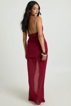 boohoo Ensemble Top Licou Et Jupe Longue<Femme Ensembles|Tenues De Plage