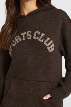 Ensemble Tricoté Surdimensionné Sweat À Casynthétiqueche Et Pantalon Sports Club