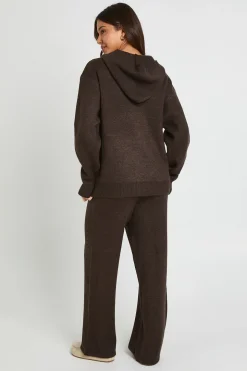 Ensemble Tricoté Surdimensionné Sweat À Casynthétiqueche Et Pantalon Sports Club