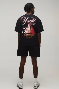 Ensemble T-shirt Ample Yacht Club Oversize & Short Ample En Jersey