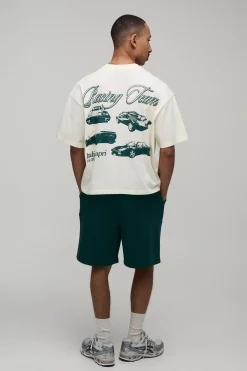 Ensemble T-shirt Boxy Oversize Italia Capri & Short Ample
