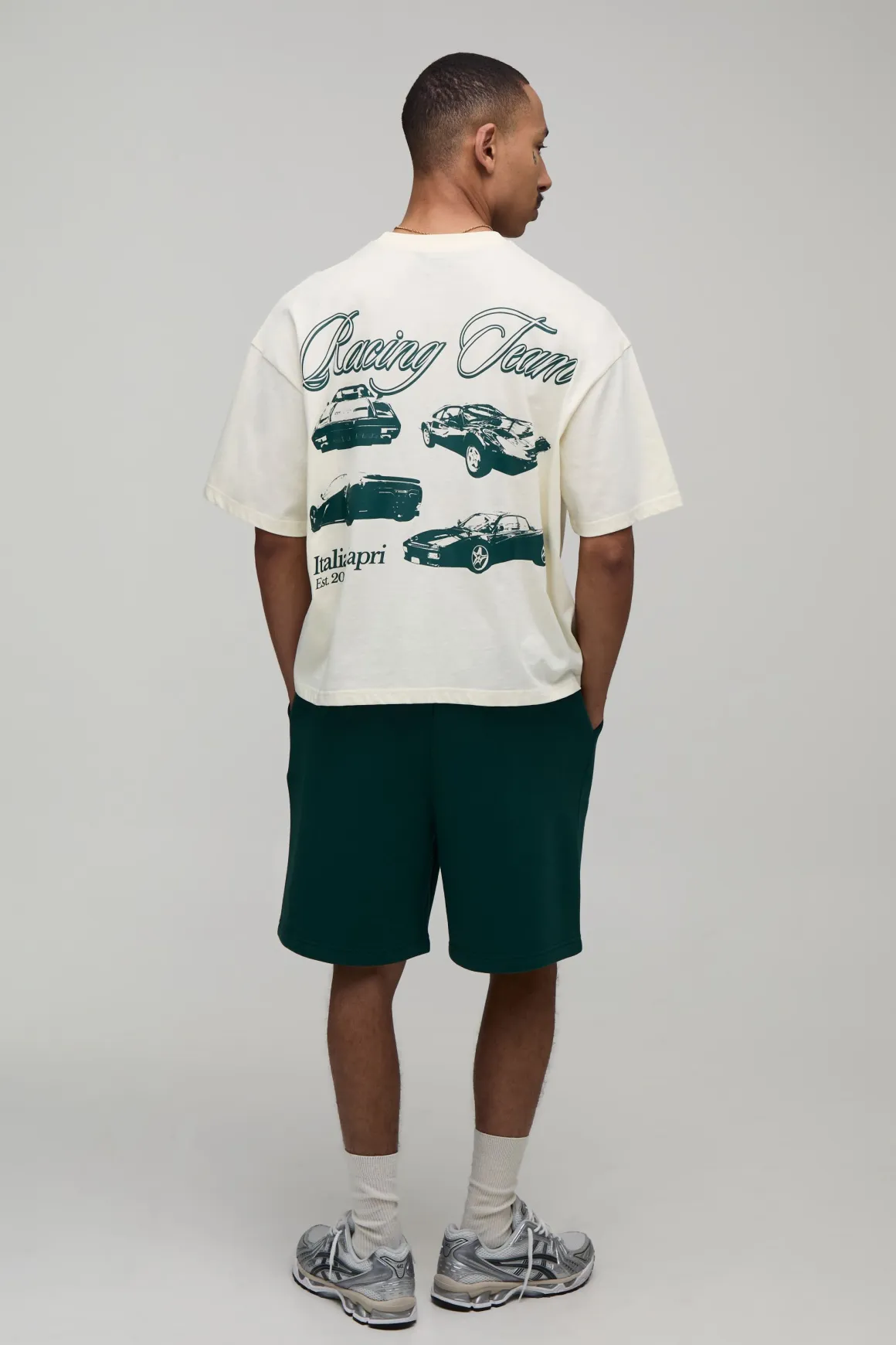 Ensemble T-shirt Boxy Oversize Italia Capri & Short Ample