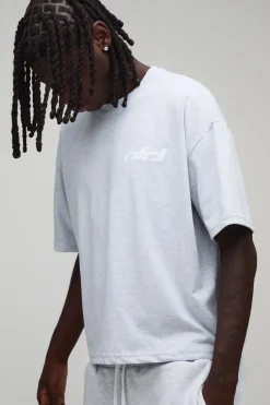 Ensemble T-shirt Boxy Oversize Ofcl Et Short Baggy À Cordon De Serrage Allongé