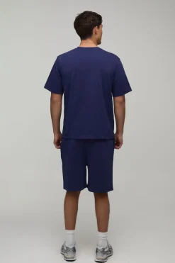 Ensemble T-shirt Broderie Homard Coupe Regular Et Short Coupe Regular