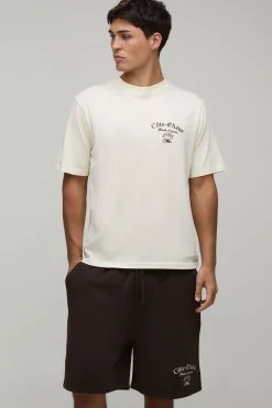 Ensemble T-shirt Brodé Riviera Française Coupe Regular Et Short Coupe Regular