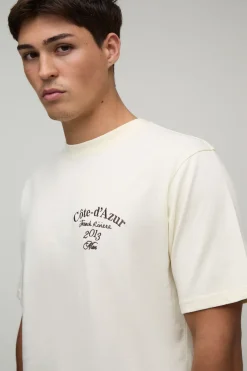 Ensemble T-shirt Brodé Riviera Française Coupe Regular Et Short Coupe Regular