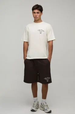 Ensemble T-shirt Brodé Riviera Française Coupe Regular Et Short Coupe Regular