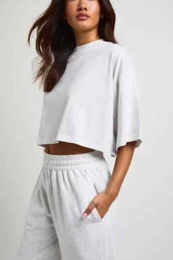 Ensemble T-shirt Court Ample Et Pantalon De Jogging