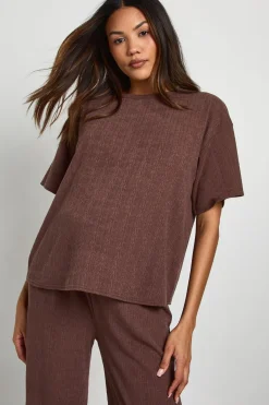 Ensemble T-shirt de maternité & Pantalon à jambes larges coordonné